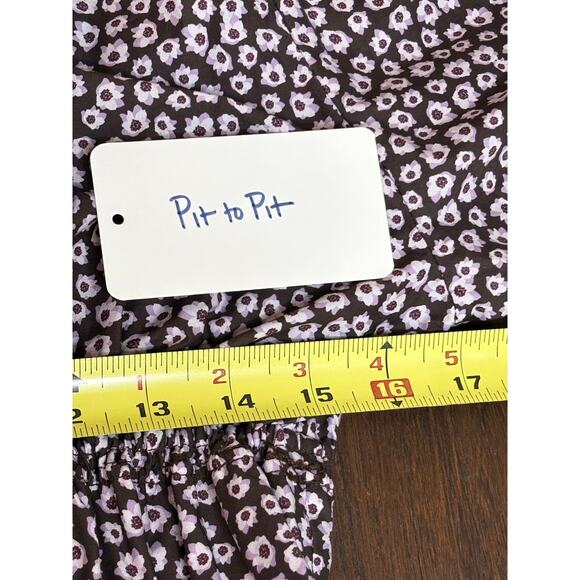 Matteau NWT Shirred Floral-Print Organic Cotton-Poplin Maxi Dress 10 AU 6 US - Picture 9 of 9